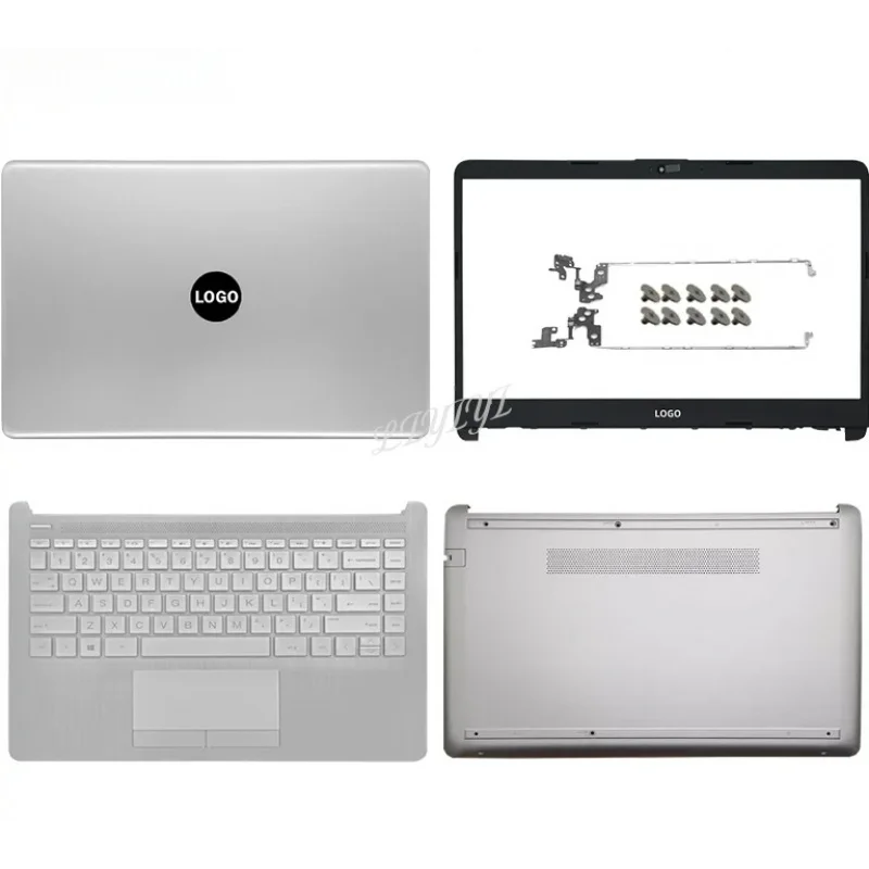 New For HP 14-CF 14-DF 14-DK 14-DP 14S-CR 14S-CF 340 G5 Laptop LCD Back Cover Front Bezel Palmrest keyboard Bottom Case Hinges