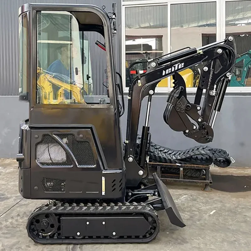 Agricultura Machinery LT1015ไฮดรอลิก Mini Excavator 1.5ton 1.7ton ขนาดเล็กขุดด้วยถัง Gratis Ongkir
