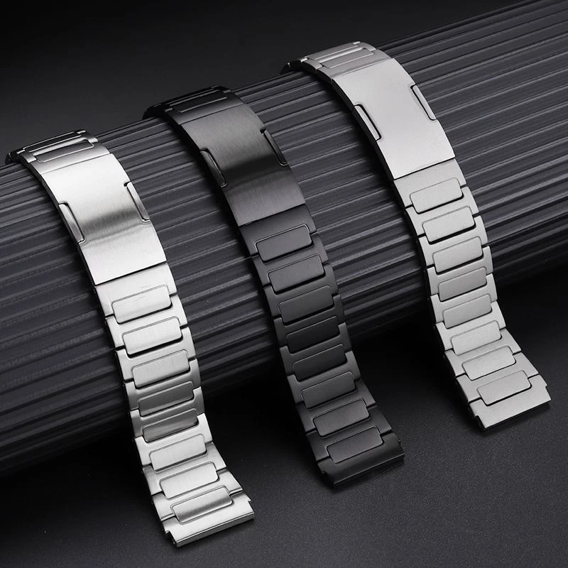 For ZENISH Zenith DEFY series 95.9000.670 Modified Stainless Steel Black Silver Watch Chain Strap Metal Watchband 22mm 23mm