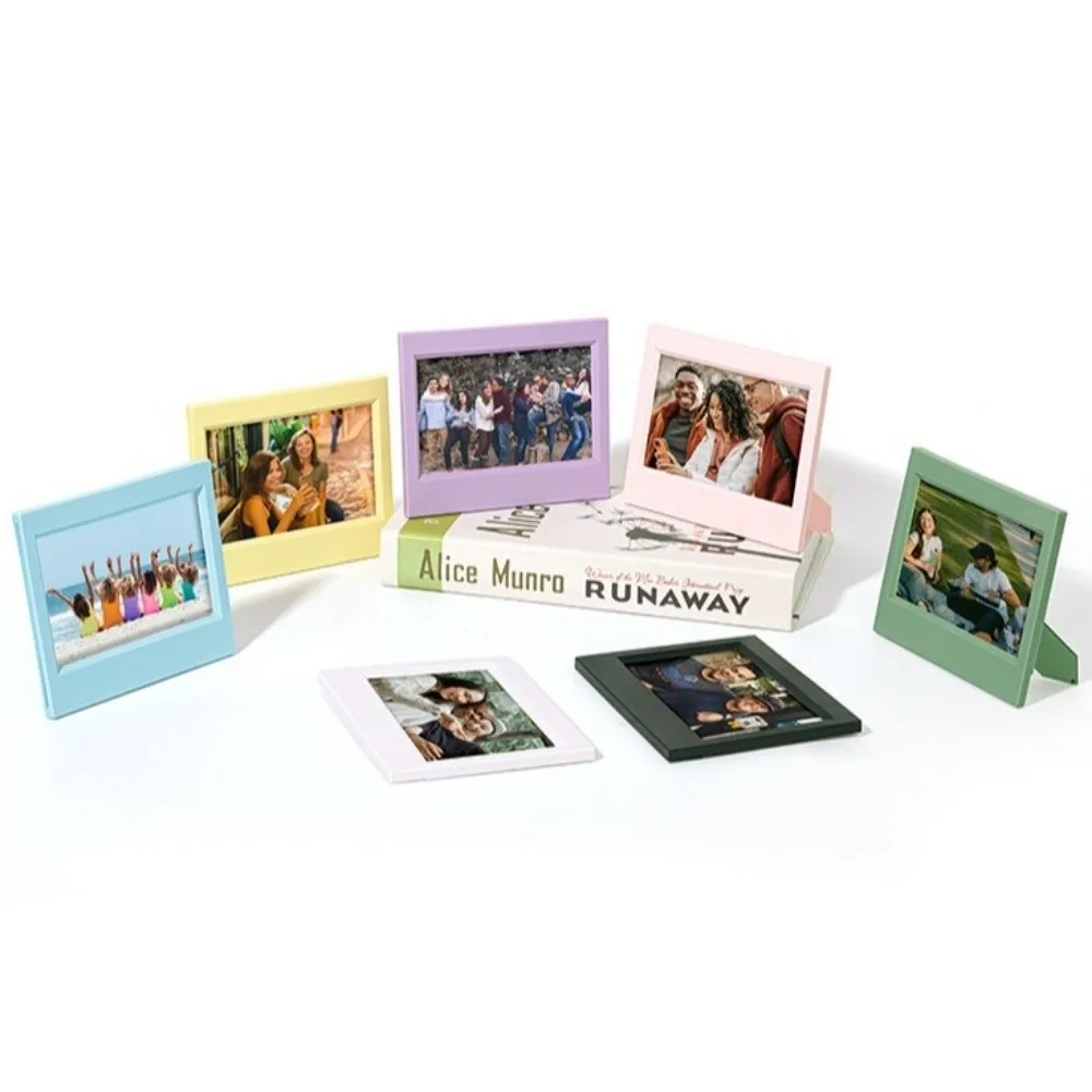New 5 Inch Mini Film Frame Vertical Frame Colorful Photo Frame Simple Small Picture Frame for Polarized Office Use