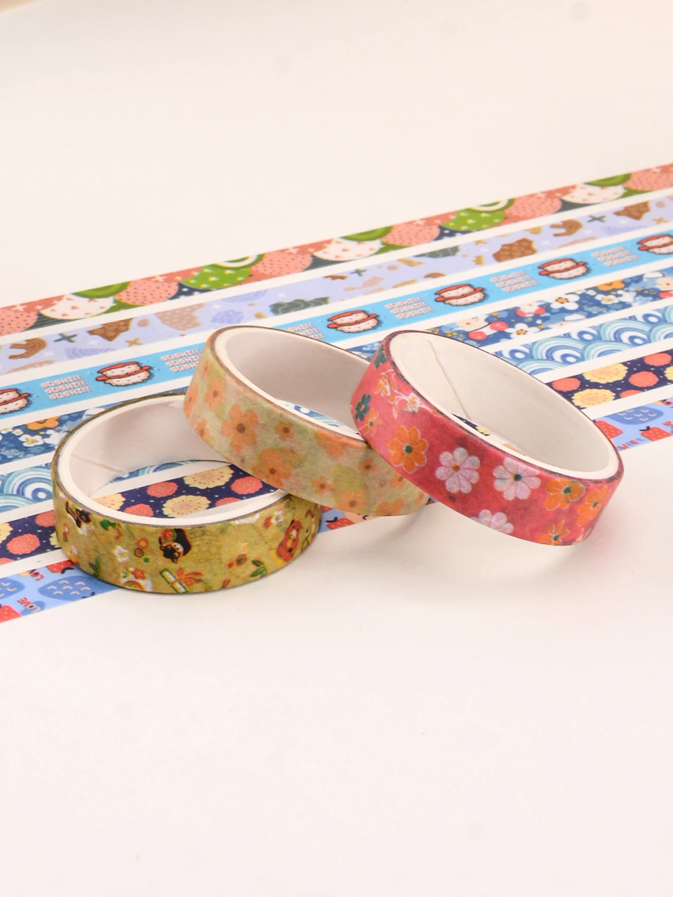 5 Rolls/Box, Various Styles Of Washi Tape, Masking Tape For Design And Diy For Precision Work, School Supplies