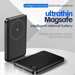 F19 Ultrathin Portable Magnetic Wireless Power Bank Large Capacity PD Fast Charging 50000mAh 20W