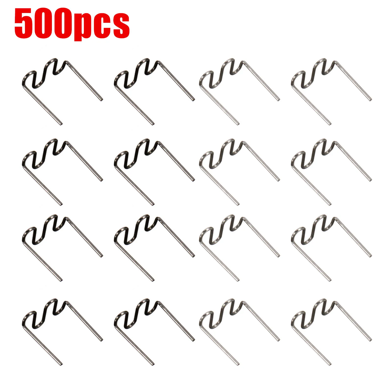 500PCS Hot Stapler Staples For Plastic Welder Plastic Repair Standard Pre Cut Wave Staples Welding Bumper Car Bumper Repair