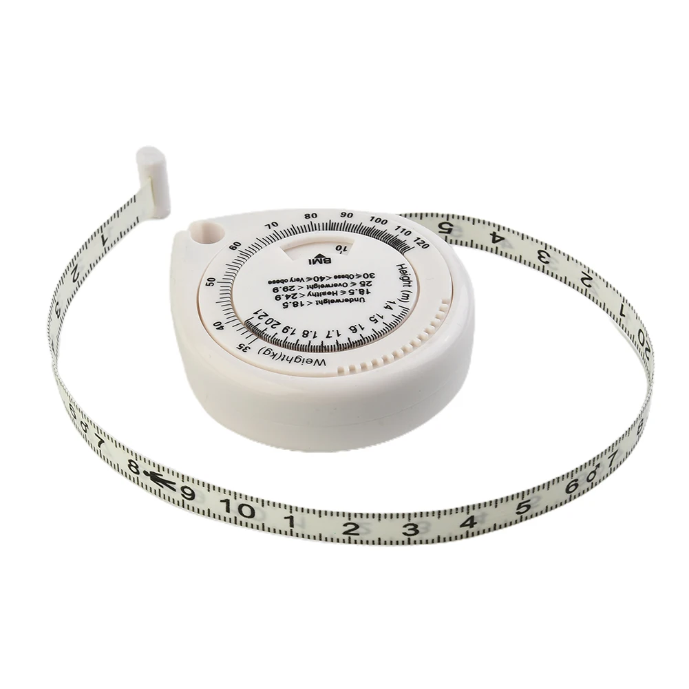 Retractable Tape Measure Accurate BMI Body Mass Index Calculator Diet Tape High Quality Plastic 1 PCs Hot Sale