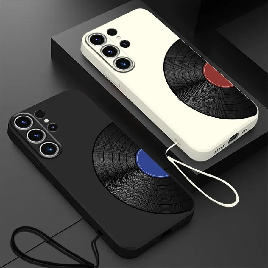 Record Player Phone Case for Samsung Galaxy Note 20 10 Ultra S24 FE S21 Plus S25 Edge S23 S22 Ultra S20 Soft Cover