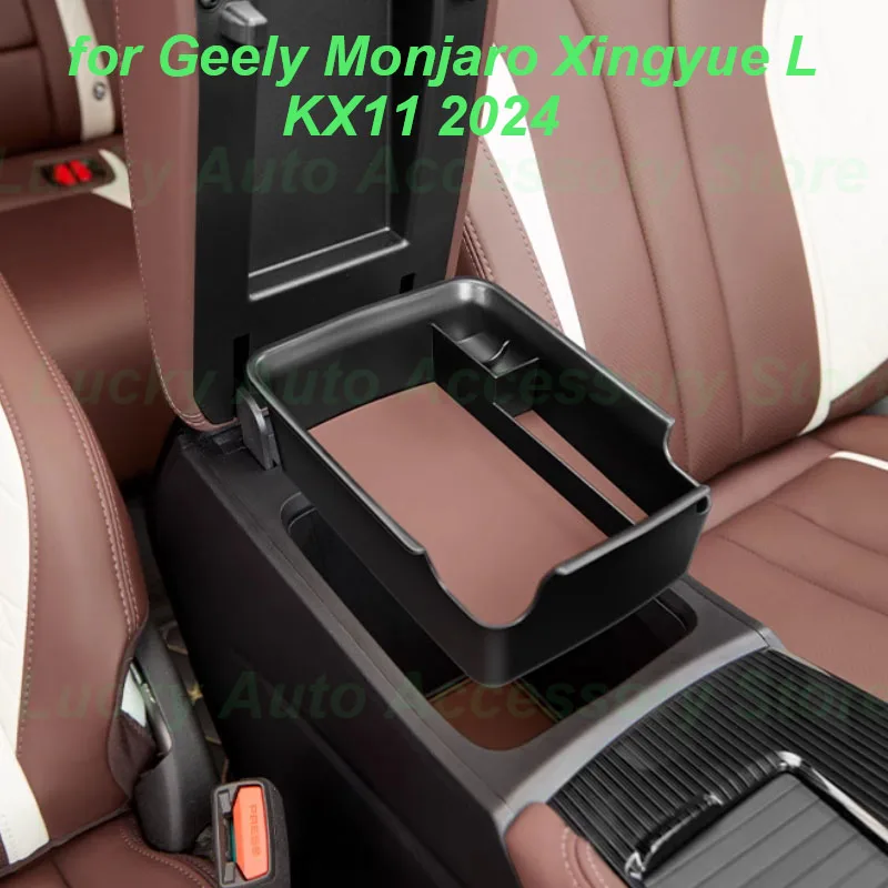 

Car Armrest Storage Box for Geely Monjaro Xingyue L KX11 2024 Center Console ABS Storage Box Tidying Interior Accessories