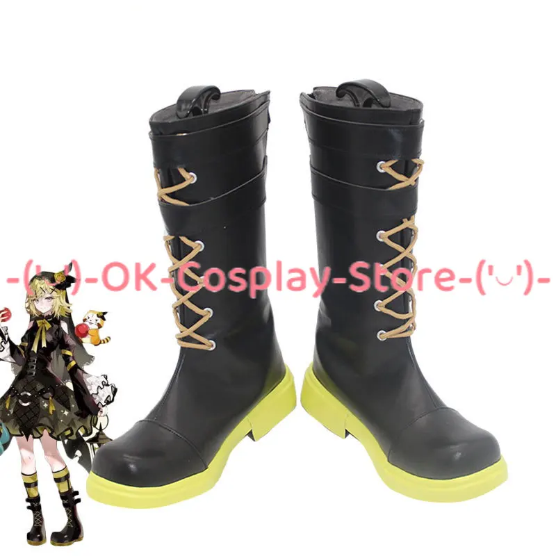 

Rin Cosplay Shoes PU Leather Shoes Halloween Carnival Boots Cosplay Props Custom Made