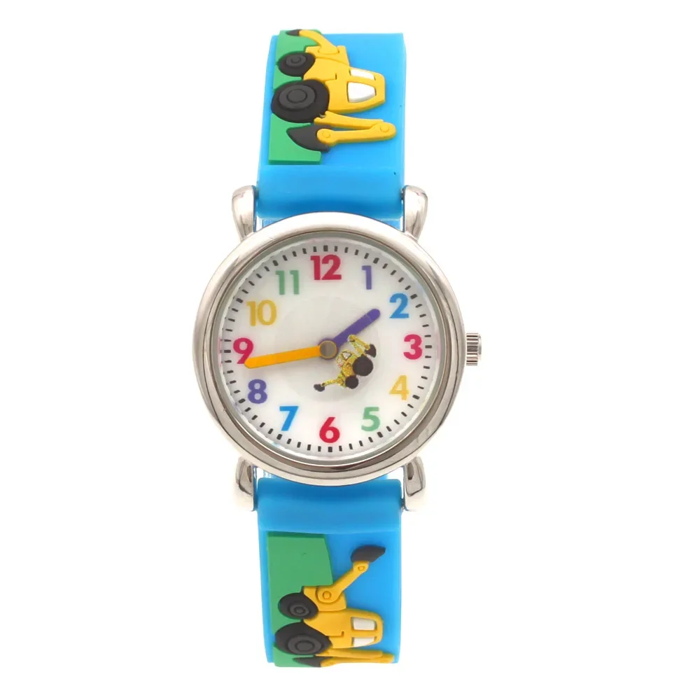 Colorful Digital Quartz Wristwatch for Boys & Girls with Silicone Strap Kids Students Toy Children's Watch