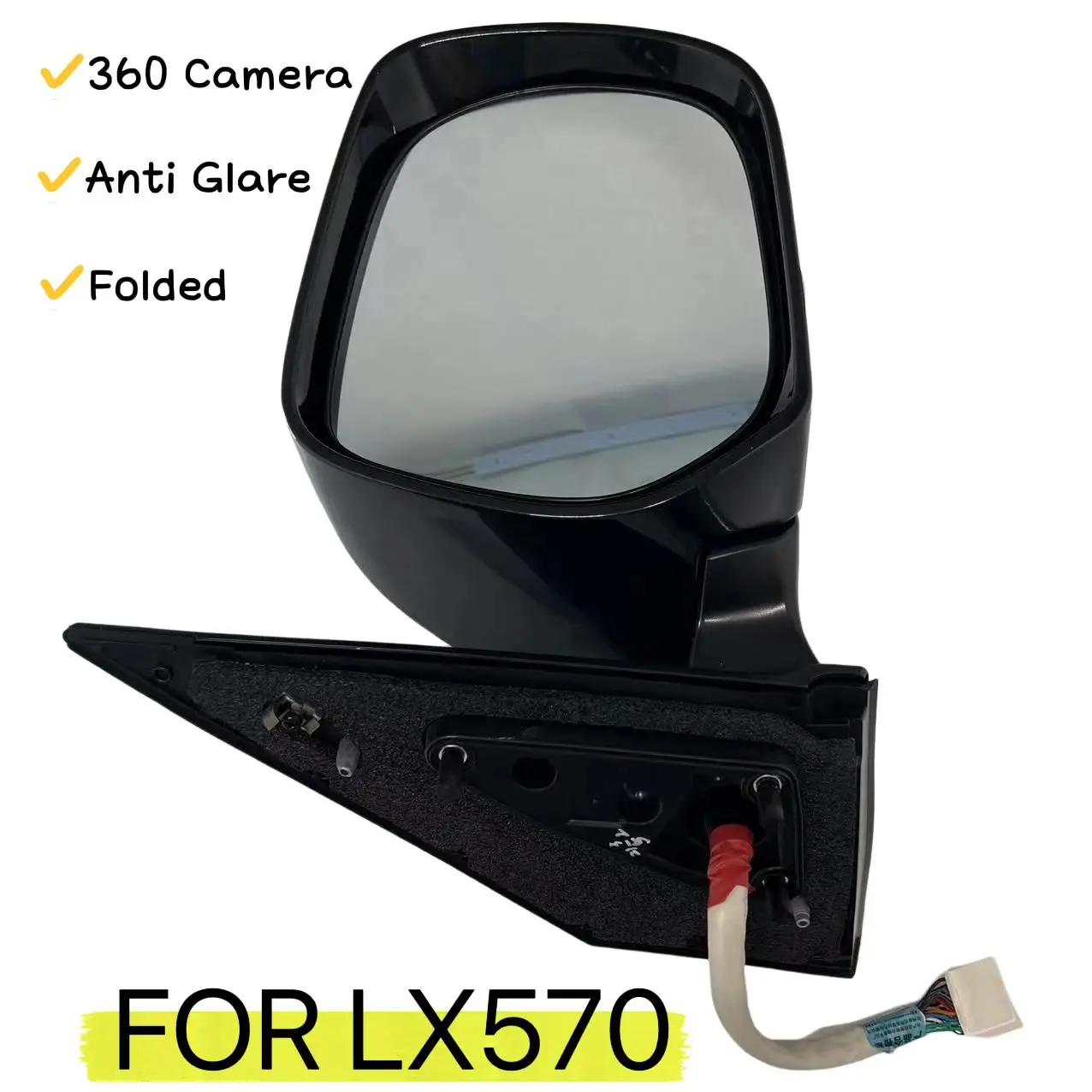 Fotografia 6: Fornecimento de fábrica espelho retrovisor automático esquerdo direito 360 cam era espelho lateral para Lexus LX570
