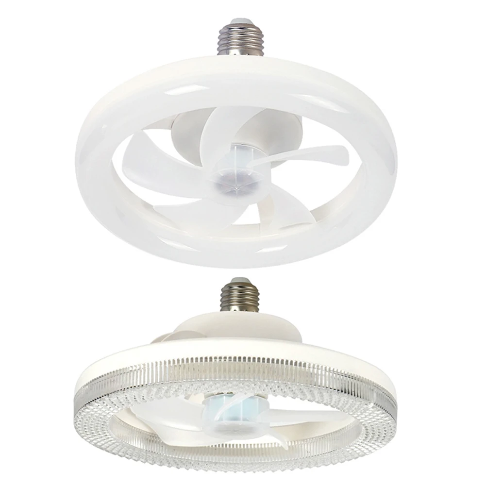 E27 المقبس مروحة سقف صغيرة عكس الضوء 30/40/48 واط LED مروحة السقف ضوء استبدال الضوء/مروحة السقف غرفة المعيشة دراسة الاستخدام المنزلي #5