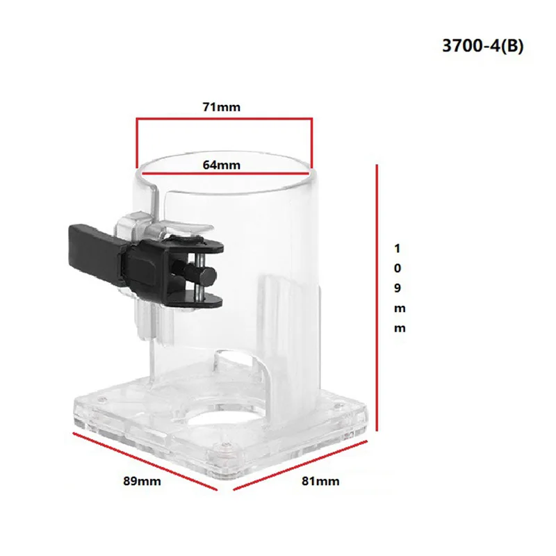 Trimmer Base Base Board Woodworking Edge Cutter for Makita RT0701C/Worx WU601 Battery Electric Trimming Machine 3700-4B