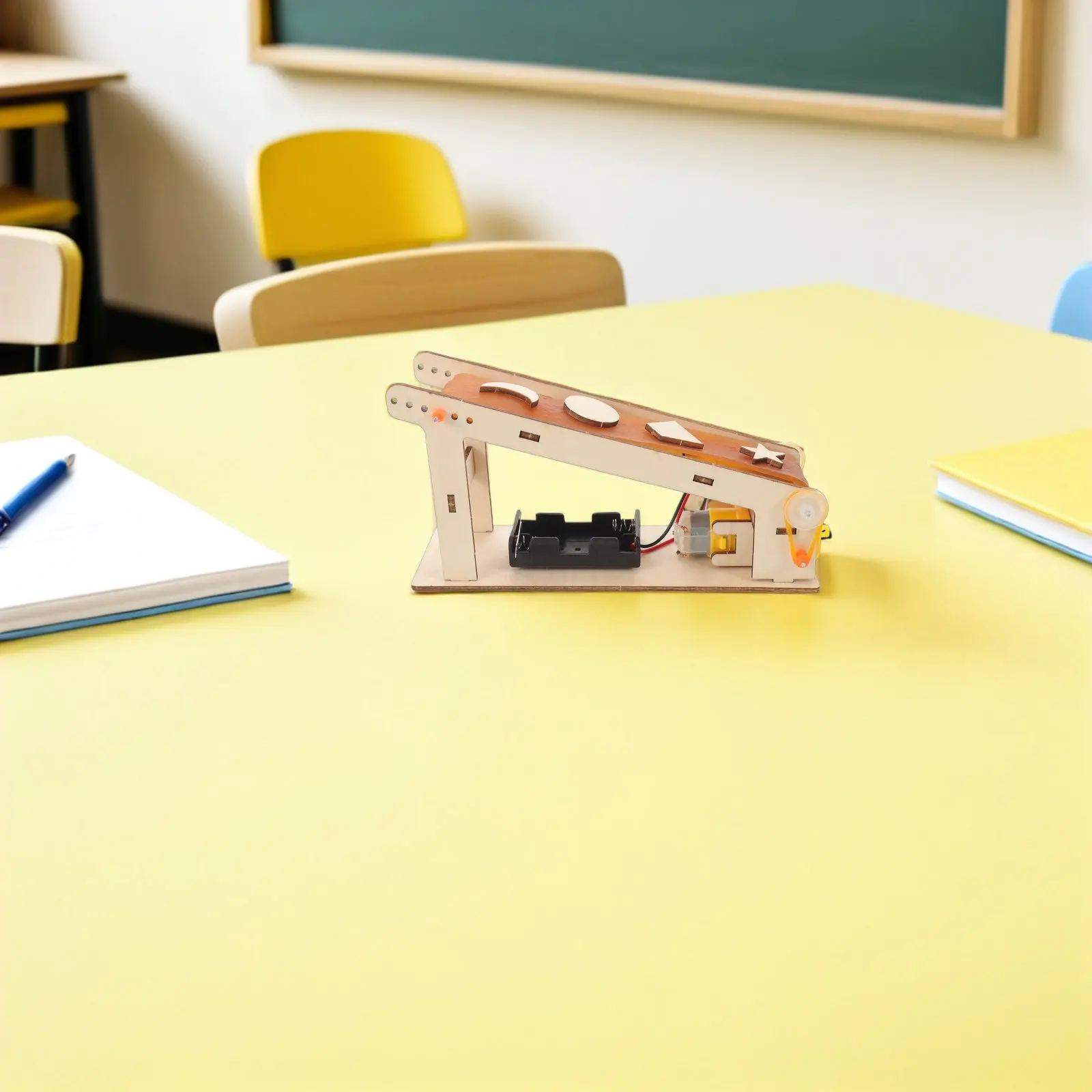 

2Pcs DIY Electric Conveyor Belt Kit for Kids Preschool Classroom Science Projects Hands-on Assembly Educational