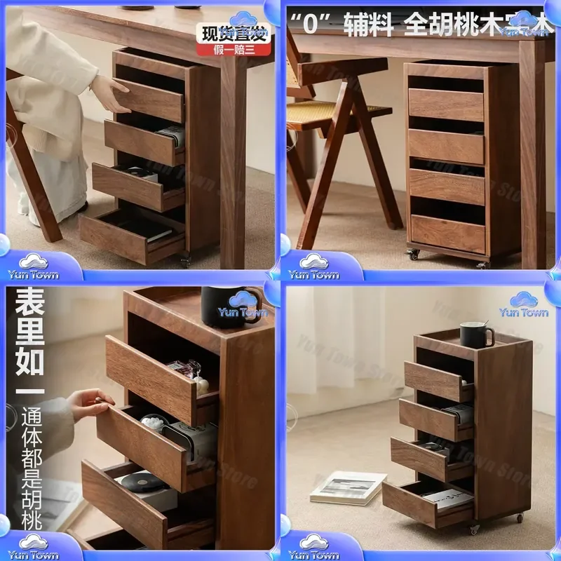 for Shelf Office Solid Wood Cabinet Display Cabinet Dental Storage Tea Set Magazine Low Cabinet Storage Bucket Figure Home