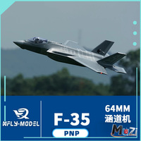 2025 New XFly 64mm F35 Lightning Jet Fighter Assembled Fixed Wing Model RC Plane Remote Controlled Electric Channel New Aircraft