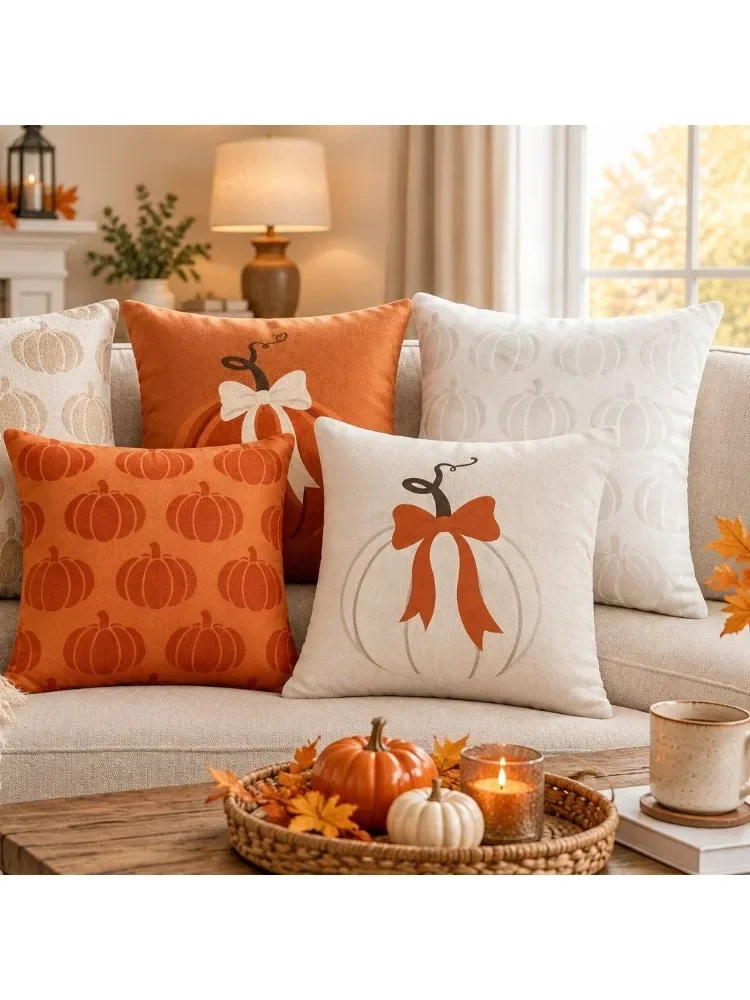 2026 hot-selling Halloween pumpkin pattern pillowcase waist pad