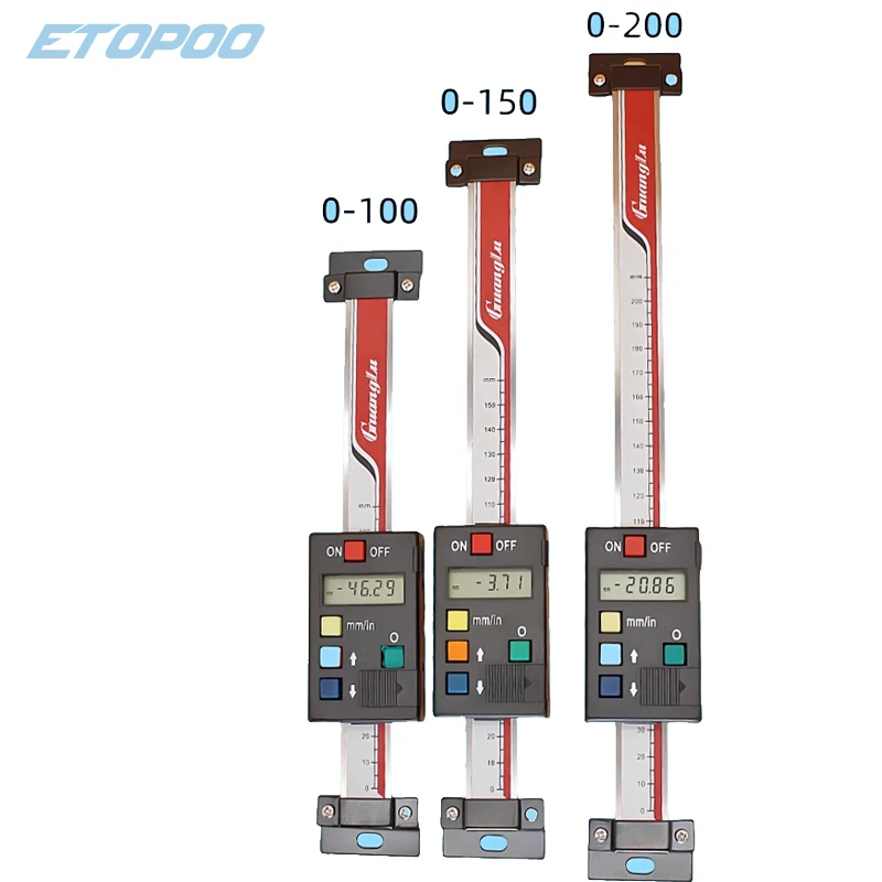 100/150/200/300/400mm High Precision Digital Caliper  Stainless Steel Horizontal Vertical Digital Display Ruler Measuring tools