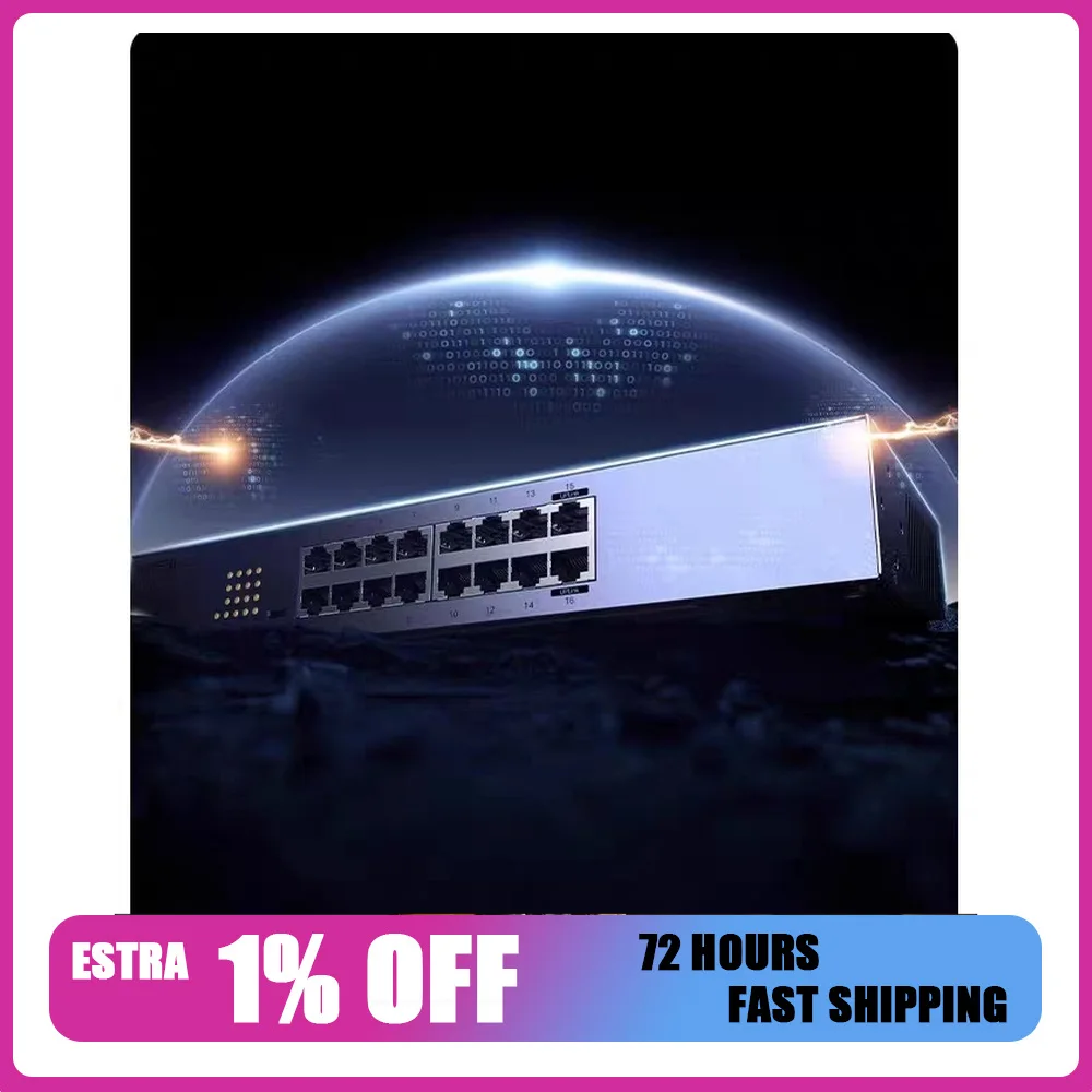 UGREEN CM939 75289 16 Port Gigabit Ethernet Switch 32Gbps Rackmount Network Splitter Plug and Play