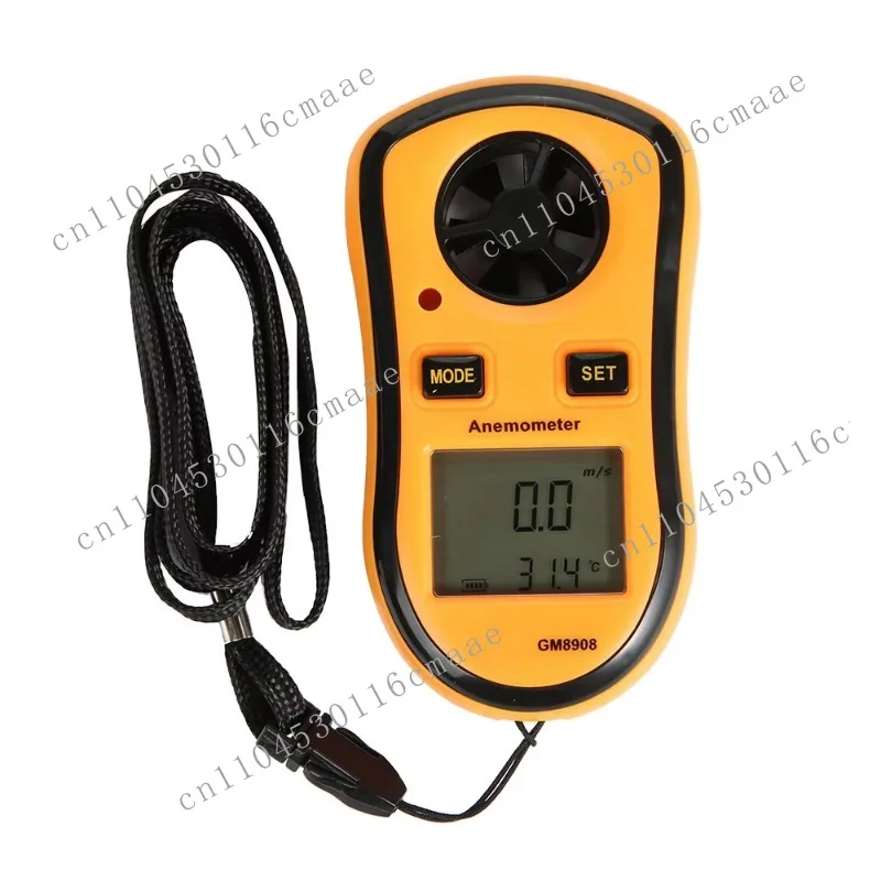 S-AM82 Display Wall-Mounted Blade Anemometer, Portable Home Anemometer, Digital Weather Station Anemometer