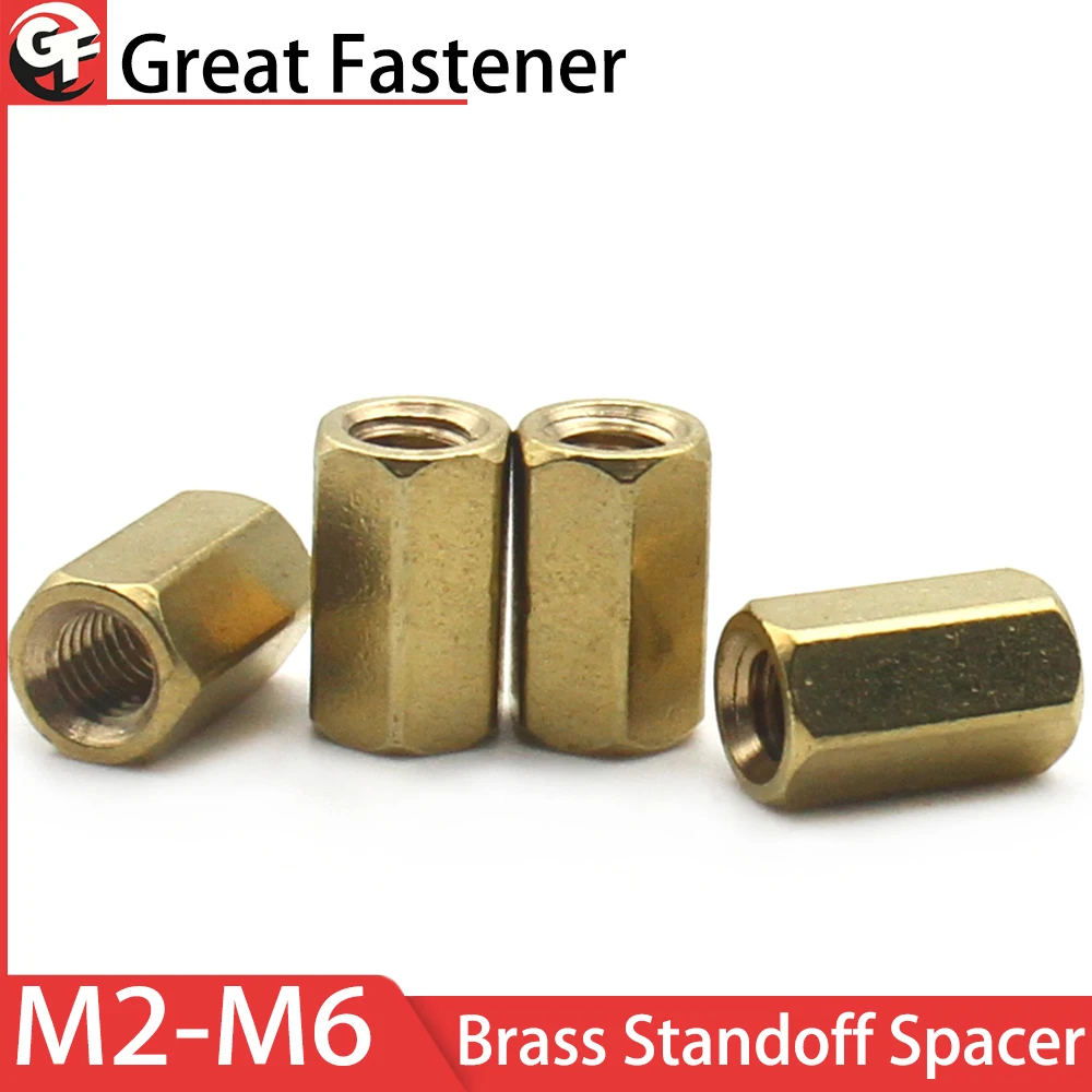 

Brass Standoff Spacer 5-20pcs M2 M2.5 M3 M4 M5 M6 Hex Female to Female Hexagonal Stud Spacer Hollow Pillars