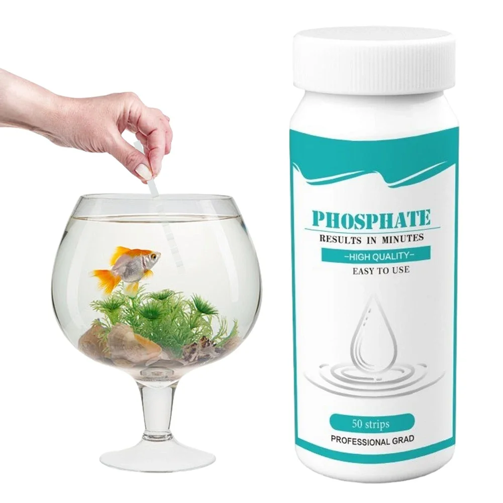 

50 Count Phosphate Test Kit Quick Accurate Measurement Phosphate Test Strips Pool Phosphate Test Kit for Aquarium Fish Tank