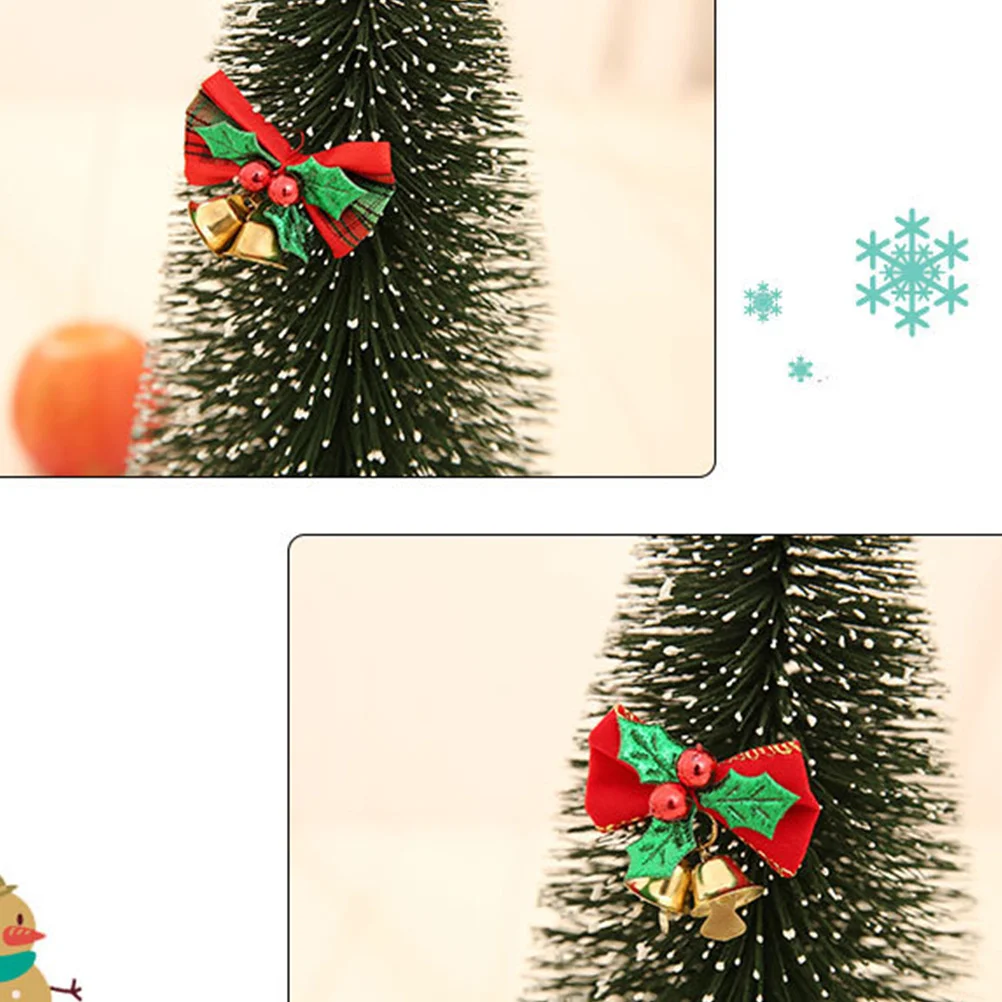 

6Pcs Christmas Bow-Knot Hanging Pendants Decorative Garland Accessories for Tree Fireplace Door Wall Window Home Party