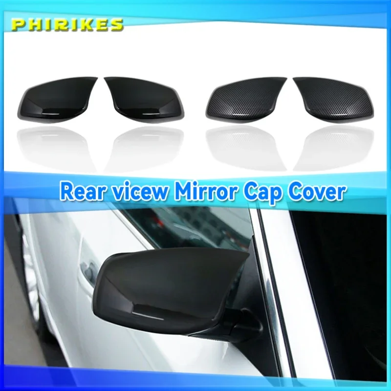 

Rearview Mirror Cover Cap Carbon Fiber / Black for BMW 5 Series E60 E61 E63 E64 2004-2008 520i 525i 528i 528xi 530i