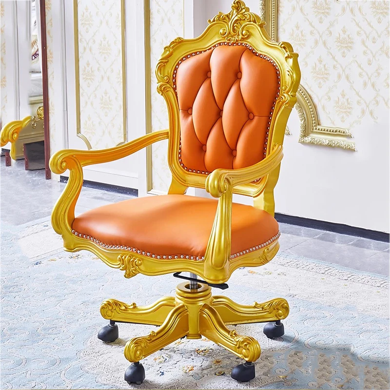 Sedie direzionali con ruote di lusso Designer in pelle Sedia da ufficio con accento moderno Sedia da ufficio portatile di design Silla Oficina Mobili