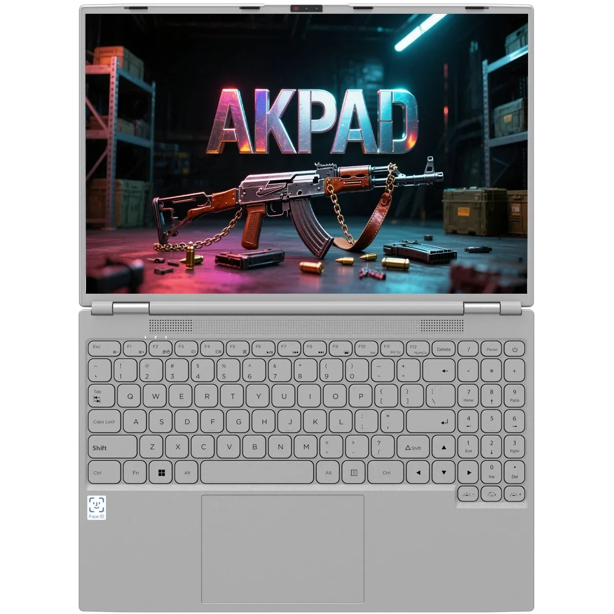 AKPAD Face ID Intel Notebook N95 N5095 16.1" Laptop 16GB 32GB RAM Max 2TB ROM Windows 11 Wifi 5 BT 4.2 RGB Keyboard