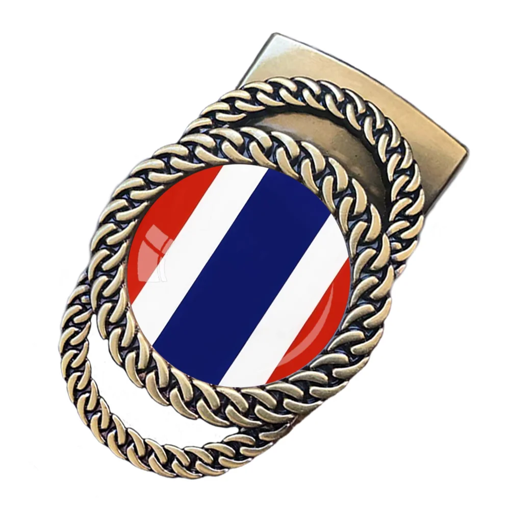 Thailand flag pattern automatic ratchet belt buckle fashion personalized waist accessory best gift for patriots