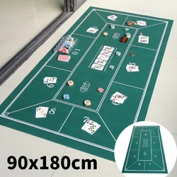 Texas Hold'em Mat 180x90cm Poker Card Game Table Cloth Casino Mat desktop Beautifully printed Home Gaming Desk Pad