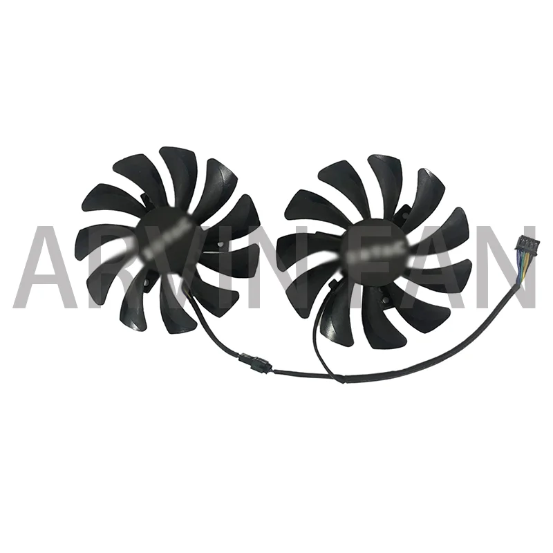 2Pcs/Set GA91S2H GPU Cooler Graphics Card Fan PLD09210S12HH For RX 5500 6600XT Video,ETHMINER-220 MINING SYSTEM Replacement