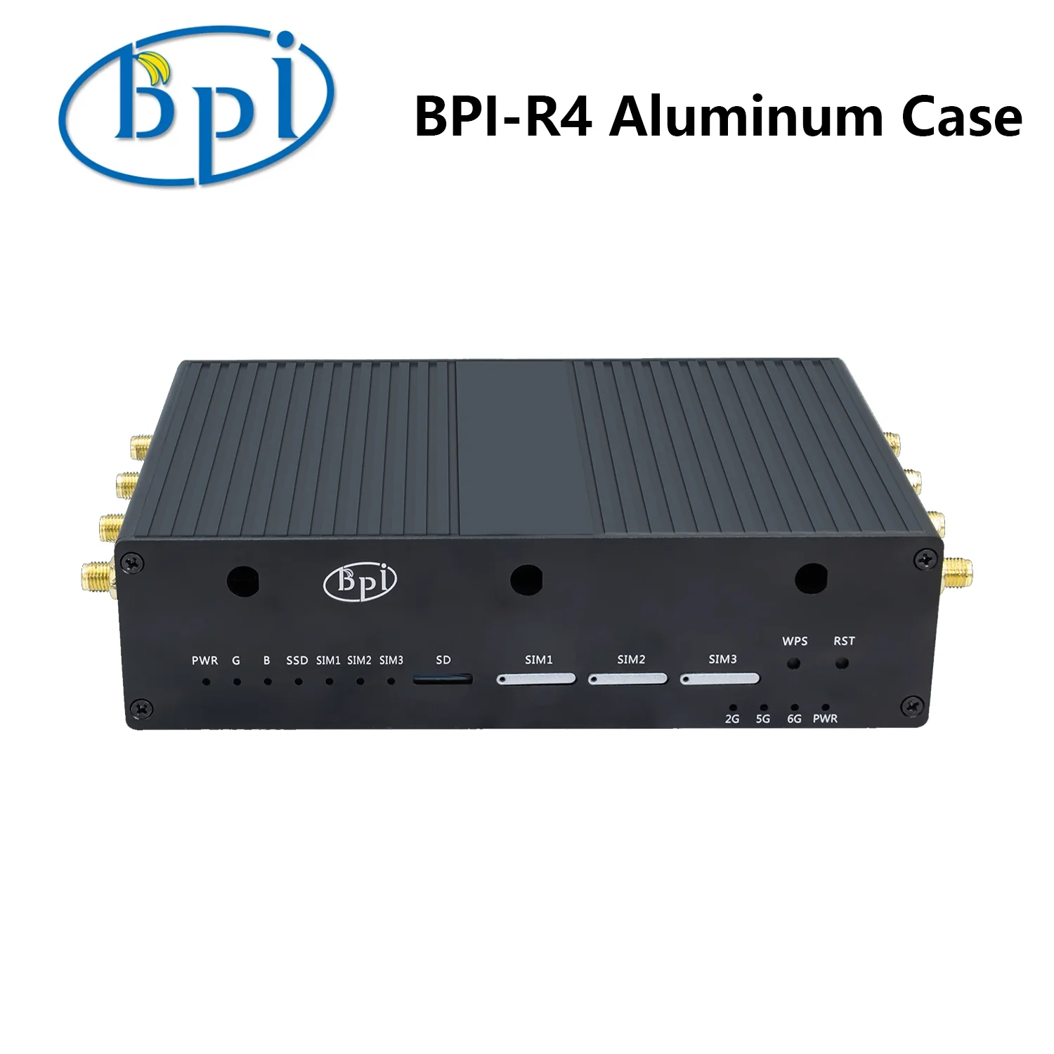 Banana Pi BPI-R4 Aluminum Case for Banana Pi BPI-R4 Development Board Accessories