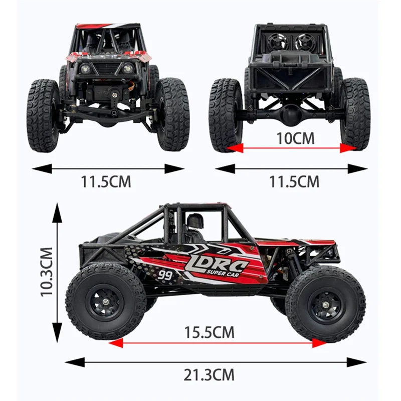 ABJL-For LDRC Rc Car 18499 1/18 Remote Control Climbing Car 4Wd Professional Car Model Pipe Rack Vehicle
