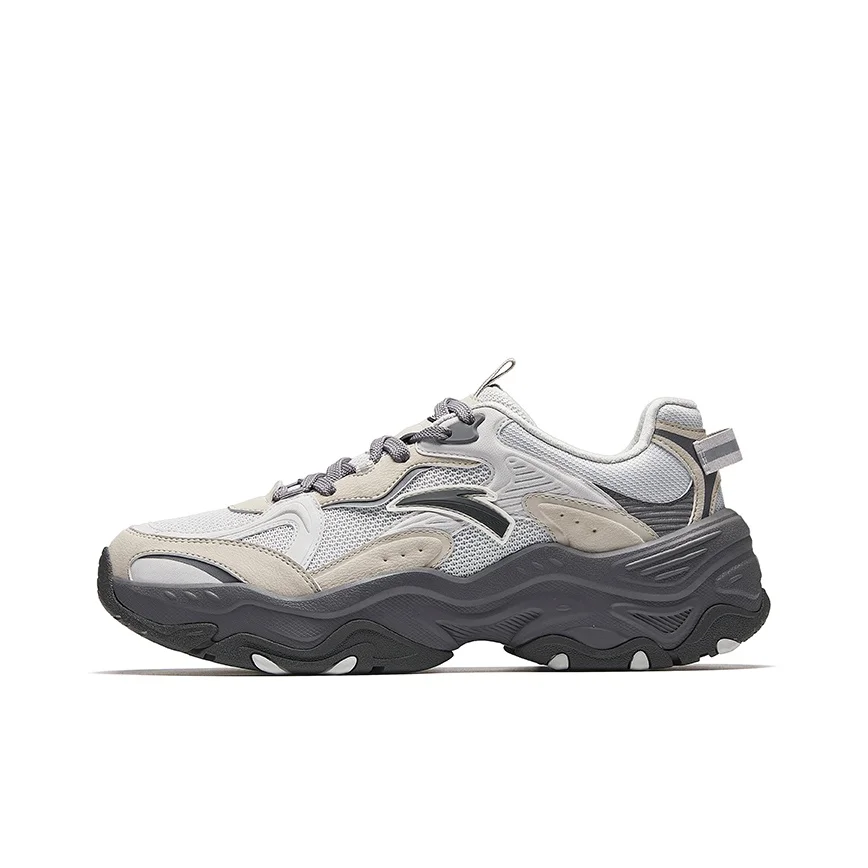 ANTA Quicksand Casual Shoes Men's Low Top Cumulus Gray/Plain Mist Gray/Pure Gray 4 912638809-4