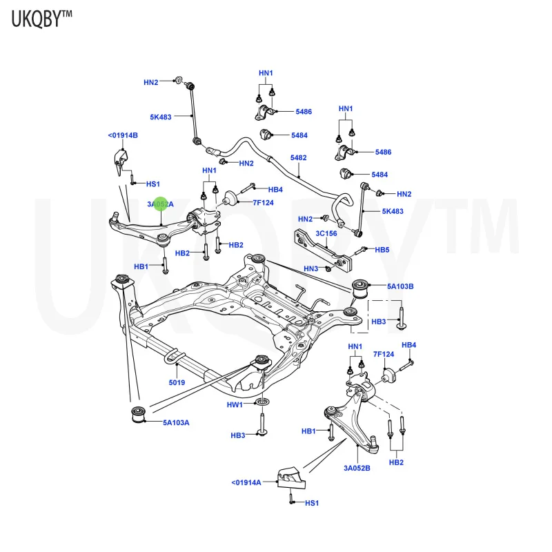 La nd Ro ve r Di sc ov e ry Sh en xi ng 2015 La nd Ro ve r LR086107 Arm Assembly - Front Suspension