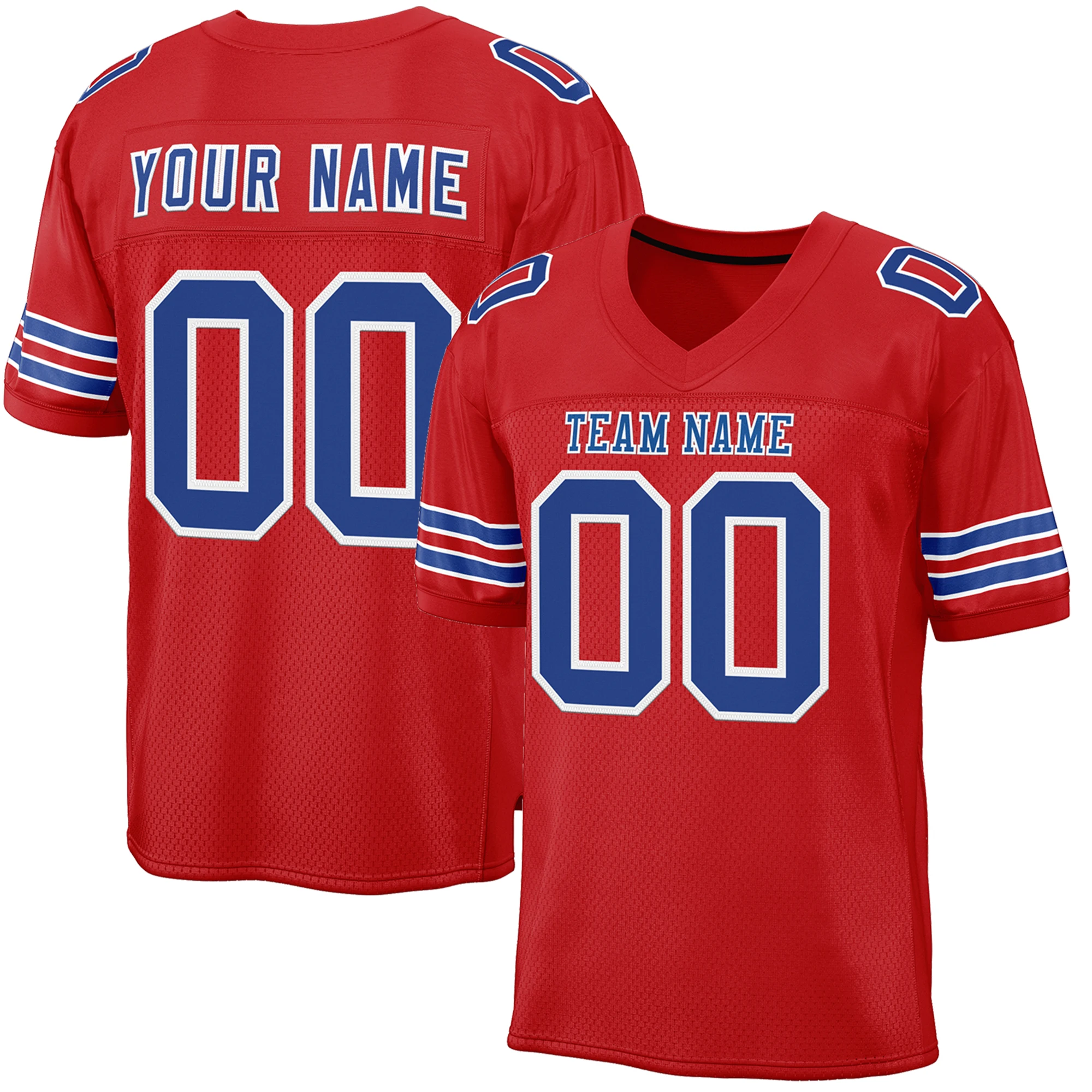 Custom Football Jersey Personalized Printed Name Number Practice Football Shirt for Adult Youth