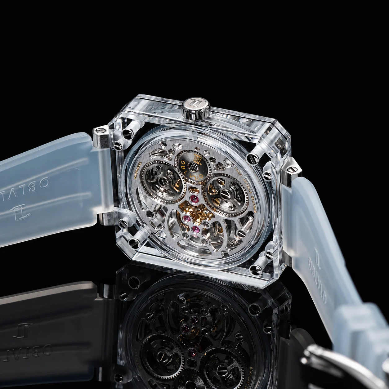 OBLVLO Luxury Skeleton Tourbil - Luxury Ceramic Watch recension och pris