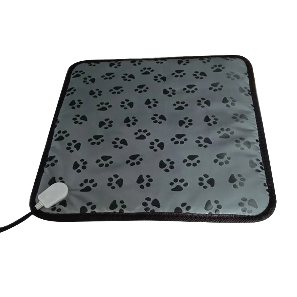 Bite Resistant Pet Electric Heating Pad Footprint Warm Heater Pad Pet Sleeping Cushion with EU Plug pet heating pads