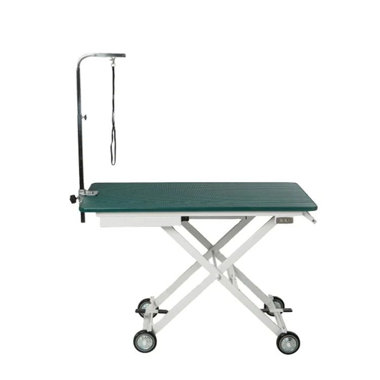 Veterinarian Dog Grooming Mobile Foldable and Adjustable Pet Grooming Table Veterinary Working Table Vet Pet Grooming Beauty Bed