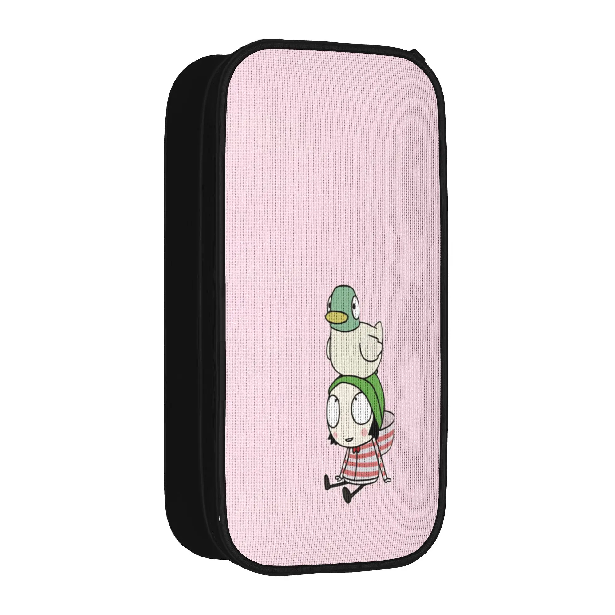 Sarahs And Duck Pencil Case  Kids Retro Pencil Box Graphic School Pencil Cases Supplies Birthday Present