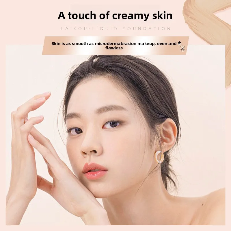 Hydrating Skin Like Finish Foundation Lightweight Formula No Patchy Flawless Coverage for Dry Skin and All Day Wear Makeup