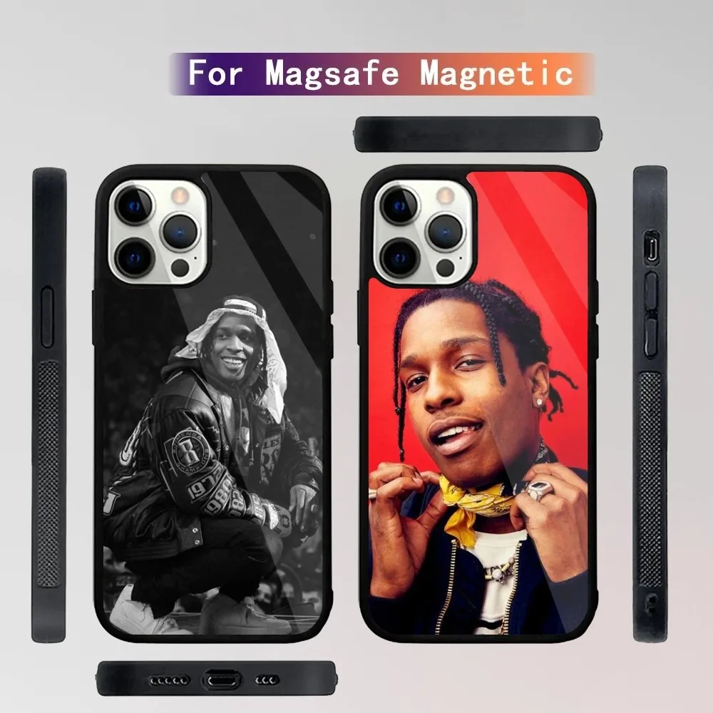 A-ASAP Rocky Rapper  Phone Case For iPhone 15,14,13,12,11,Plus,Pro,Max Mini Magsafe Magnetic Wireless Charging