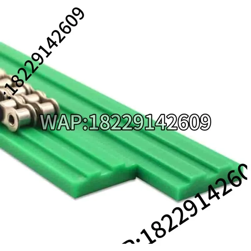 1PC T-Shaped Double-Row Chain Guide Rail Polyethylene UPE Track Nylon Wear-Resistant Support Strip for 06B-2 08B-2 10A-2