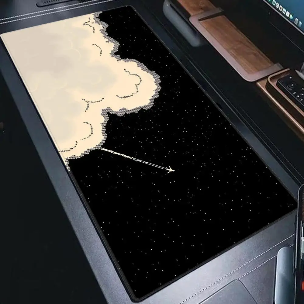 

Коврик для мыши Pixel Sky, большой, для компьютера, офиса, игр, XXL, резиновый, противоскользящий, для игровой клавиатуры и мыши, длинный настольный коврик