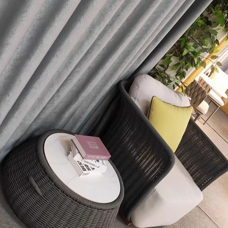 الروطان الخشب حديقة الأثاث مجموعات الشاطئ النسيج حديقة الأثاث مجموعات الفناء الخلفي المستديرة Muebles دي فناء أثاث الفناء الخارجي