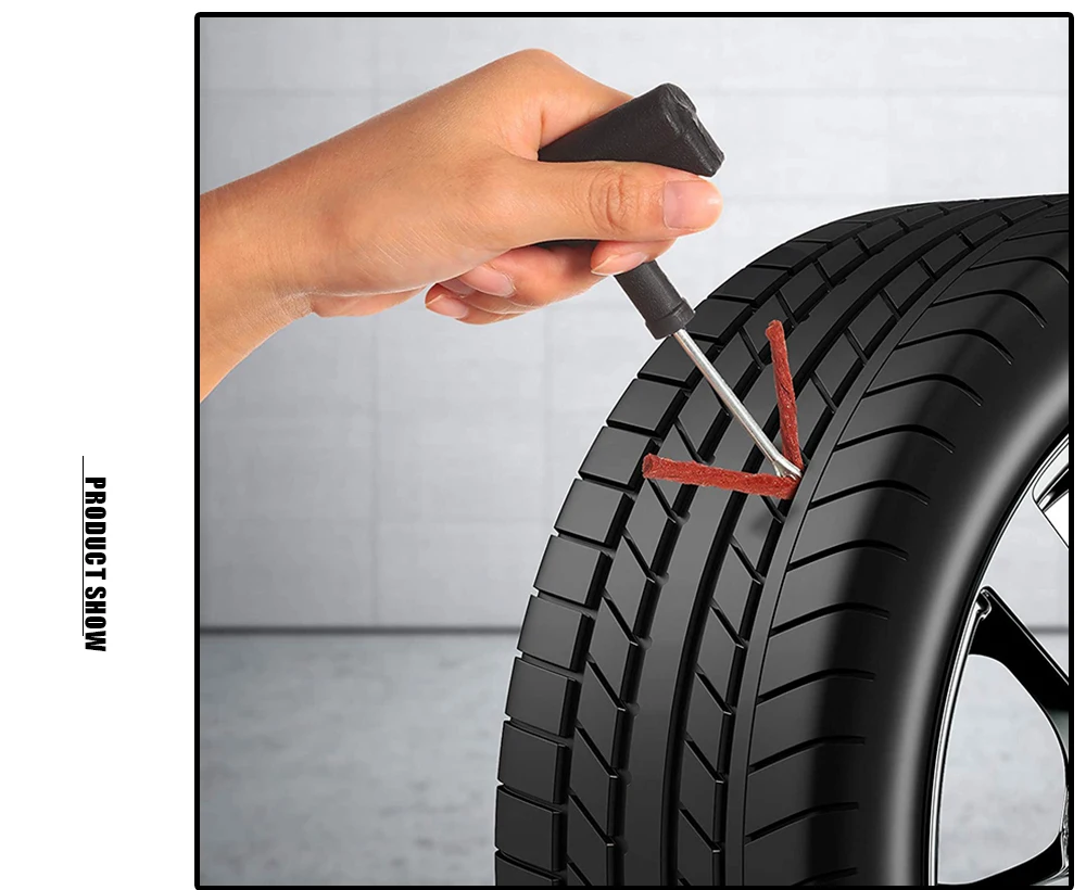 Commercial Grade Tubeless Tyre Puncture Repair Tools Rubber Strips Glue for Car Truck Motorbike Fleet Maintenance