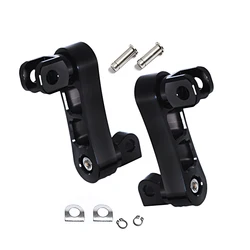 Motorcycle Adjustable Driver Foot Pegs Mount Kit Highway Peg Clamp Extensions Bracket For Harley Dyna Sportster Softail