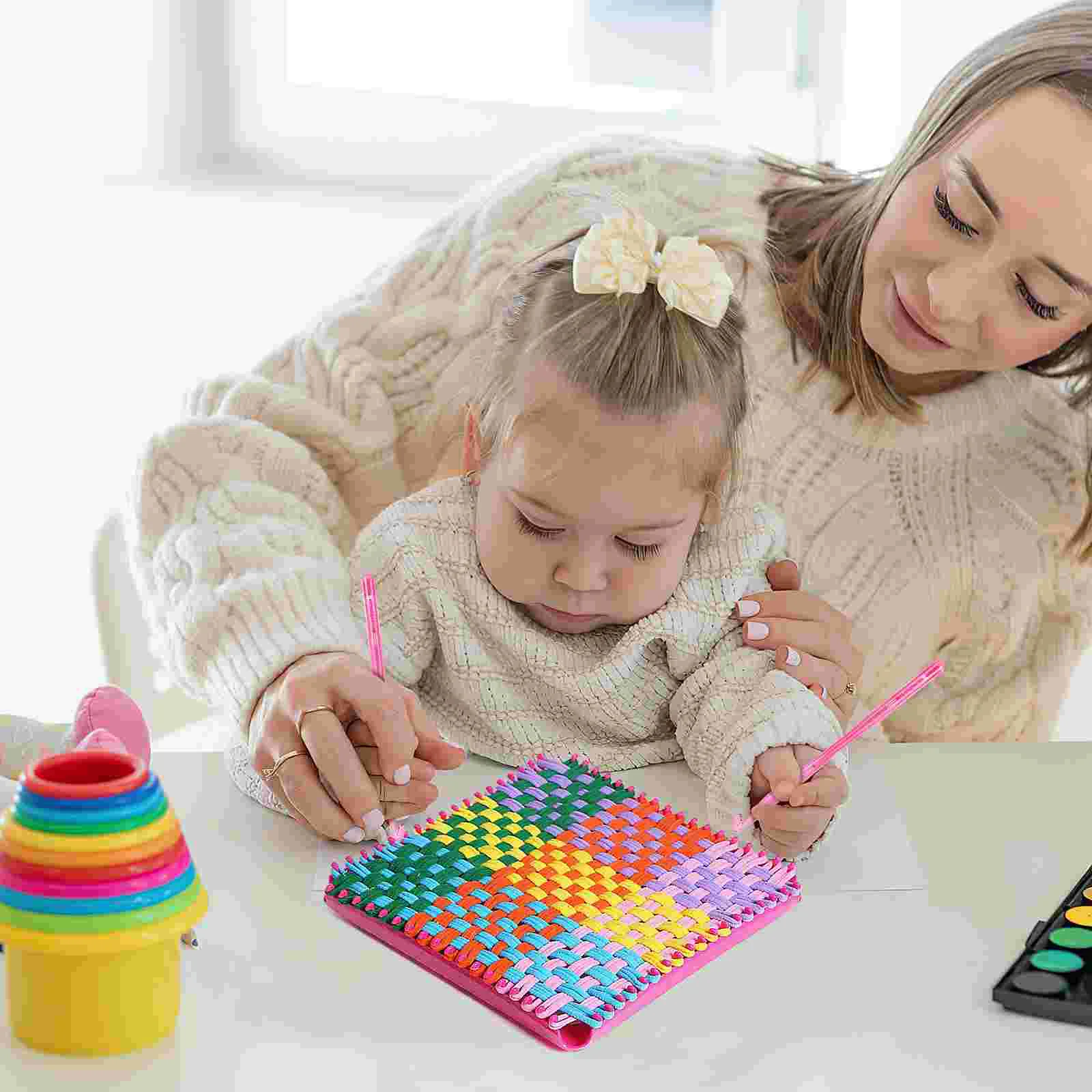 Elastic Trançado Rope Pot Holder Kit para Crianças, Tecelagem Loops, Recarga Potholder, Presentes Azuis, 192 Pcs