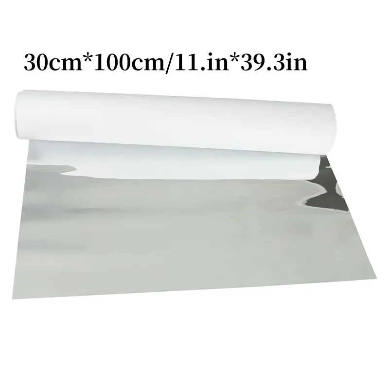 30x100cm Shatterproof Flexible Mirror Sticker Waterproof Self Adhesive Peel And Stick Bathroom Home Wall Accessories