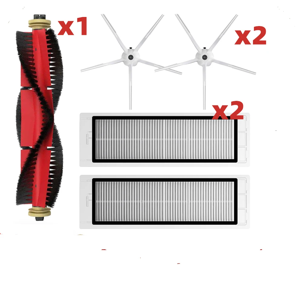 Main Brush Side Brush Mops Hepa Filters For Roborock S5 Max S50 S502 S55 S6 S6 Pure E4 S6 MaxV Robot Vacuum Cleaner Spare Parts